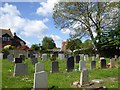 The new church graveyard in Alphington in EX2 8UP