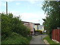 Path into Dunton Park Caravan Site, near Laindon in SS15 6BE