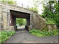 Footpath under railway bridge near Kirkthorpe in WF1 5TH