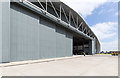 The doors to Hangar 1 in CB22 4AN