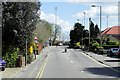 Staines Road East approaching Kempton Park in TW16 6SQ