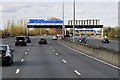 London Orbital Motorway approaching Junction 14 (Poyle) in TW19 6AR
