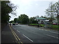 Bus stop and shelter on Old Dalkeith Road (A7) in EH16 4TJ