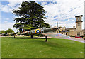 Spitfire and Hurricane outside Bentley Priory in HA7 3GE