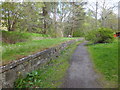Disused railway platform at Craigellachie in AB38 9RQ