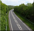 East along the A40 Whitland Bypass in SA34 0AX