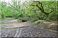 Stubbs Wood, footbridge & ford in SO42 7WB