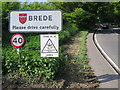 Brede sign, Brede Hill in TN31 6HH