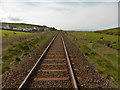 Looking south along the rail line in St Bees