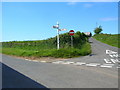 Crossroad near Pendoggett in PL30 3HH