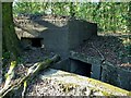 Entrance to pillbox on east side of Clyne railway cutting in SA2 7BA