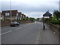Bus stop and shelter on Belhaven Road in Dunbar