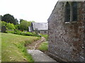 Rhoscrowther Church - path to old school room in SA71 5SW