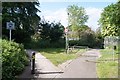 Cycle path towards Cove Brook in GU14 9RB