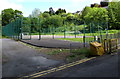 Outdoor sports court, Pont-y-gof, Ebbw Vale in Badminton Community