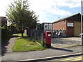 Vinces Road Postbox & Path to Ives Close in IP22 4HE