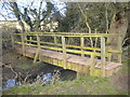 Footbridge over stream east of Tollerton in NG12 4EQ