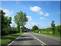 B4088 Approaching Harvington Village Sign & 30mph Limit in WR11 8NQ