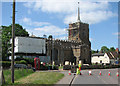 Gamlingay: St Mary's Church under repair in SG19 3EU