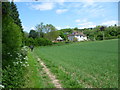 The Elham Valley Way approaching North Elham in CT4 6TL