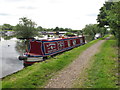 Narrowboat Alicia on Grand Union Canal, Harefield in UB9 6AR