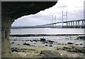 The Second Severn Crossing from Sudbrook shore in NP26 5SR