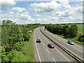 A14 from the overbridge at Woolpit in IP30 9PE