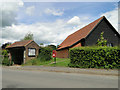 Ringshall Bus shelter, postbox and village hall in IP14 2JB
