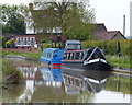 Narrowboats moored next to The Bridge in CV47 8NQ