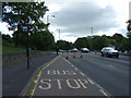 Bus stop on Leazes Road in DH1 2JP