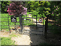 Kissing gate with wheelchair access, Langley Park arboretum in SL3 6DG