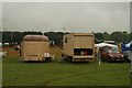View of a waffles van and a lorry in the St Albans Steam and Country Show in AL4 0HZ