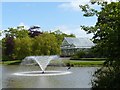 Fountain and conservatory Hesketh Park in PR9 9PA