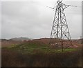 Pylon by the railway in TQ12 4NY