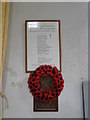 The War Memorial at Great Whelnetham in Great Whelnetham