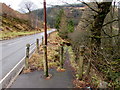 Track descending from the A4107 near Abergwynfi in SA13 3TU
