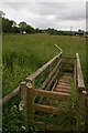 Footbridge and path near Lugwardine in HR1 3NE