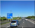 M65 eastbound towards junction 3 in Clayton East, Brindle & Hoghton Ward
