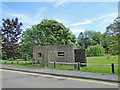 Hexagonal WW2 pillbox with external blast wall in CO8 5DD