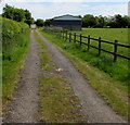 Track towards a farm building, Castle Cary in BA7 7LQ