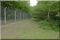 Pirbright Range fence in GU24 0PH