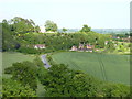 Old Bell Farm from Hanbury Church Hill, Worcestershire in B60 4AT
