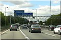A motorway sign gantry over the M6 in B35 7AG