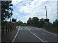 Level crossing on Station Lane, Offord Cluny in PE19 5RR