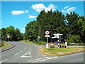 Road junction at Hook End, near Doddinghurst in CM15 0NA