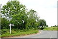 Road junction near Langleys Farm in CM1 4TA