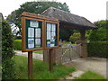 Church of the Ascension, Woodlands: noticeboard in BH21 8YB