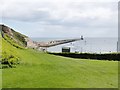 View of the North Pier from the high ground near the Collingwood monument in NE30 4HH