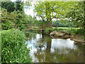Steel footbridge over River Colne in WD25 8BX
