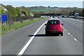 Northbound M40 at Driver Location A 84.4 in HP18 9JY